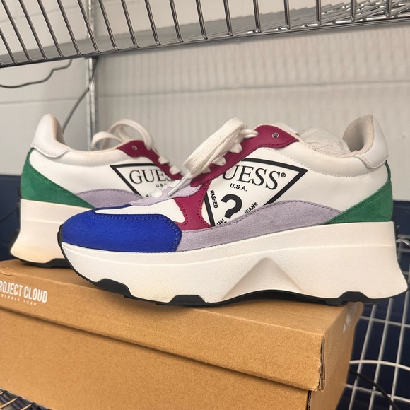 Guess Chunky Colorblock Sneakers. - Picture 1 of 4